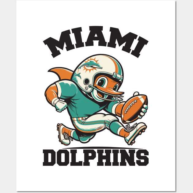 Miami Dolphins Wall Art by Yopi